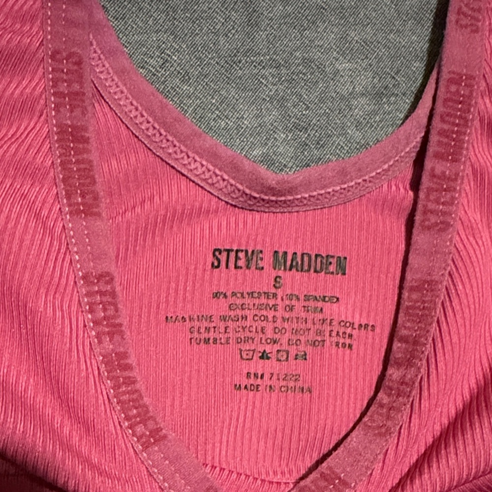 Steve Madden Ribbed V-Neck Bralettes - Picture 2 of 2